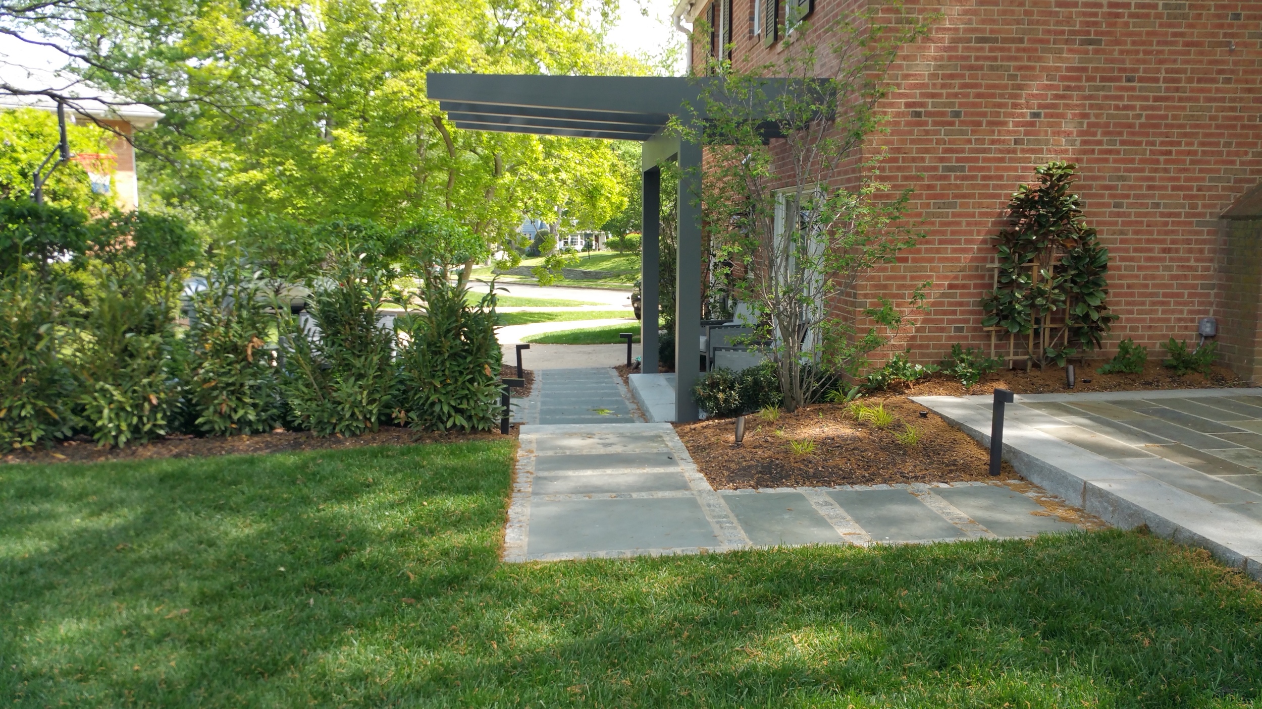 Modern pergola.