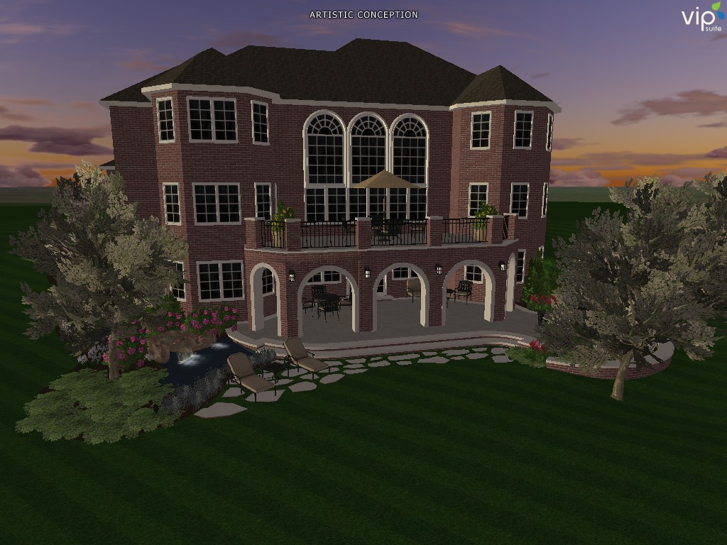 3D rendering of project prior to construction