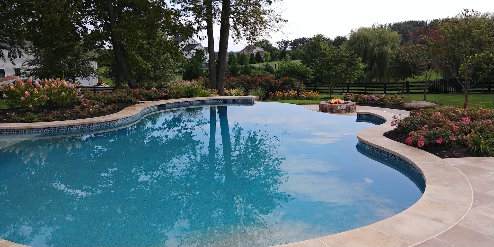View from the pool deck. 