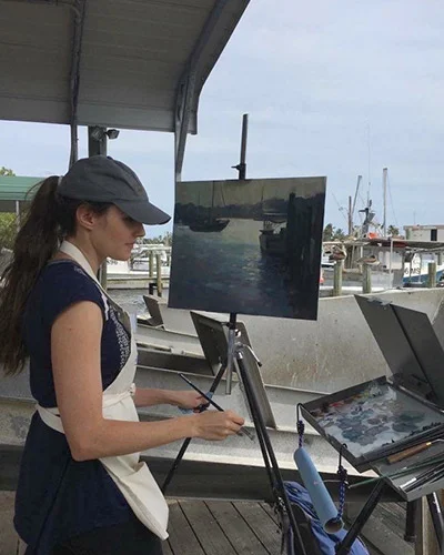 Painting “Port Salerno Silhouette”