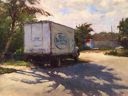“Fish Truck,” by Carl Bretzke, 2016, oil, 11 x 14 in. First Place