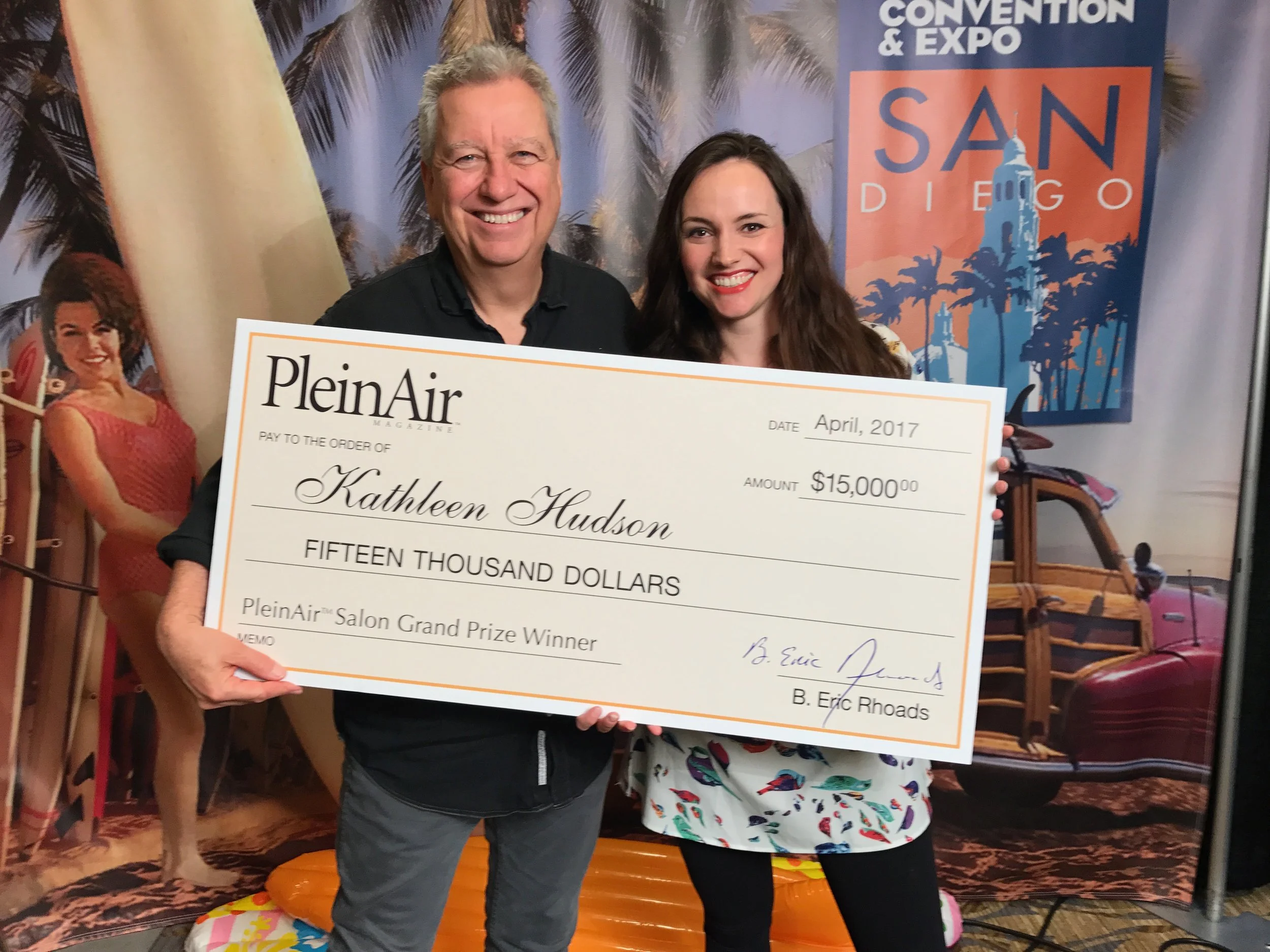 With Eric Rhoads and the requisite "big check"