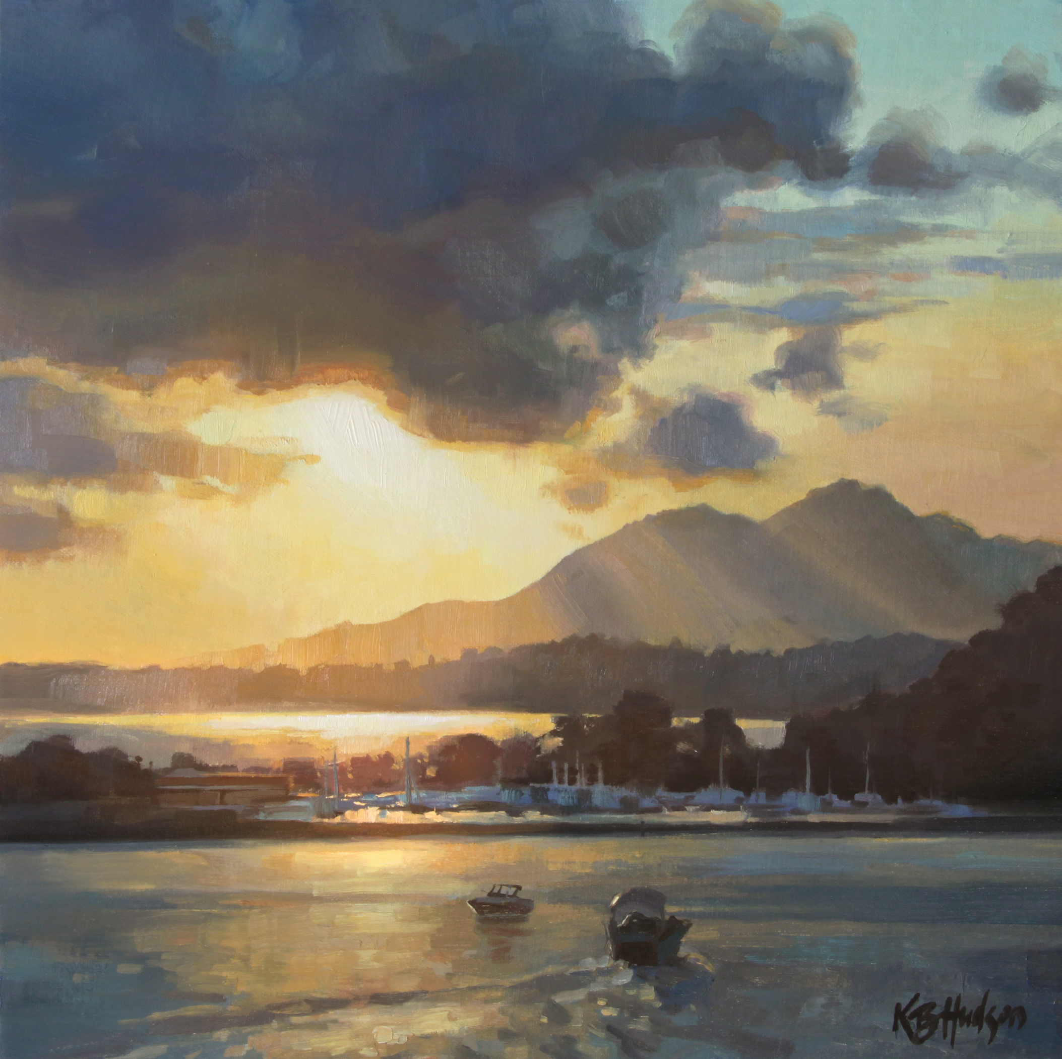 Sunset on the Harbor - Kathleen Hudson (small).jpeg