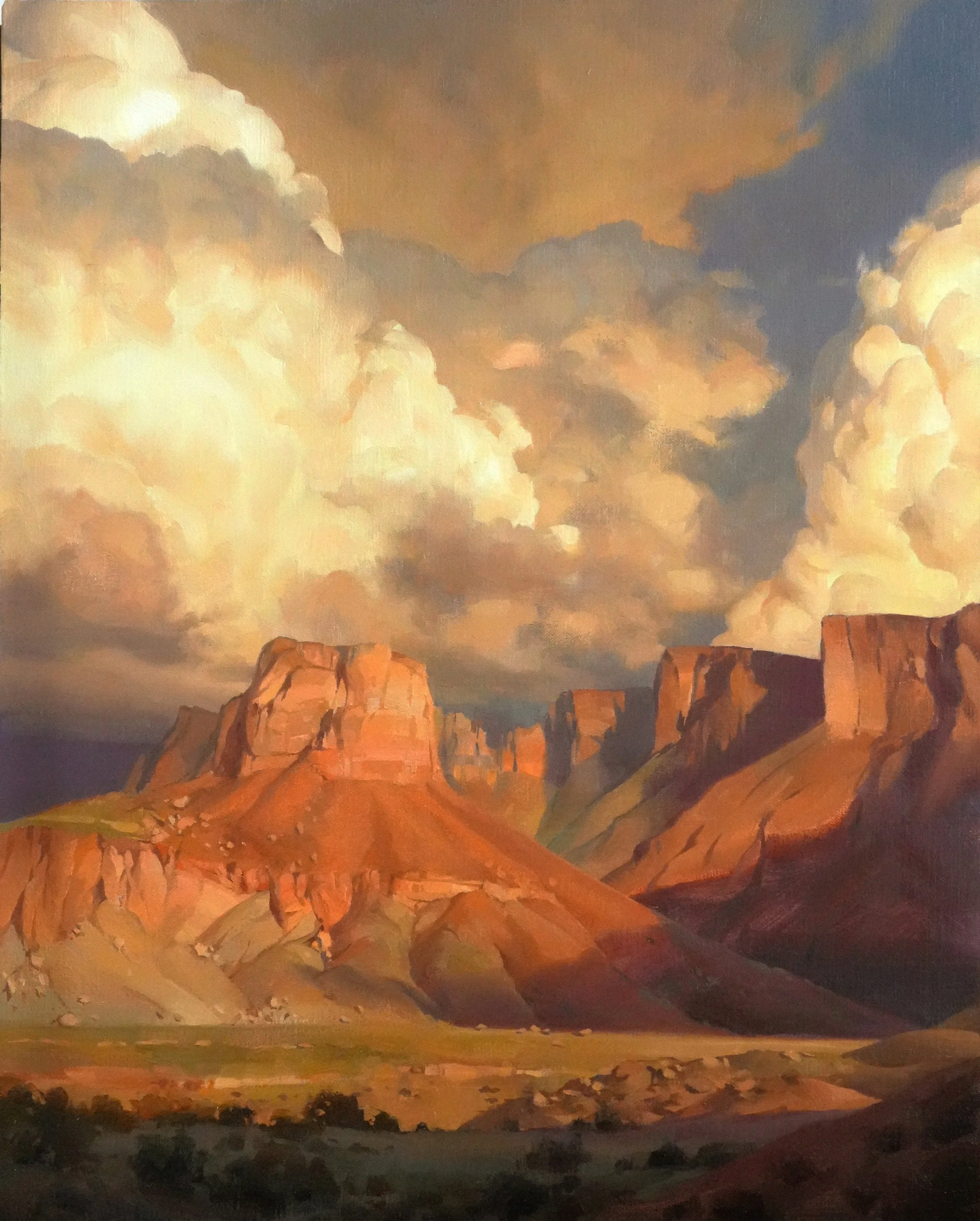 Illuminated Cliffs