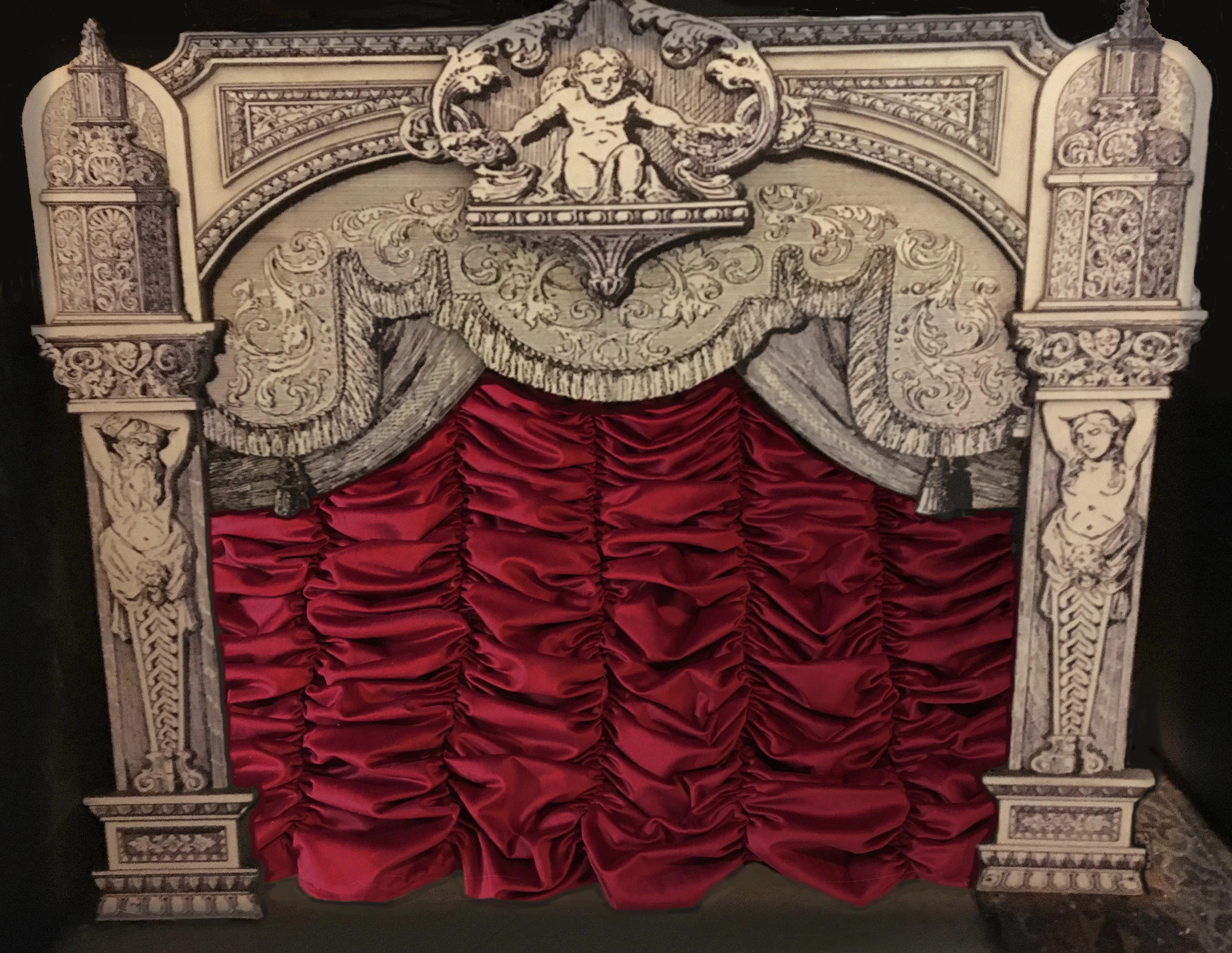 puppet-theater-sized Austrian curtain