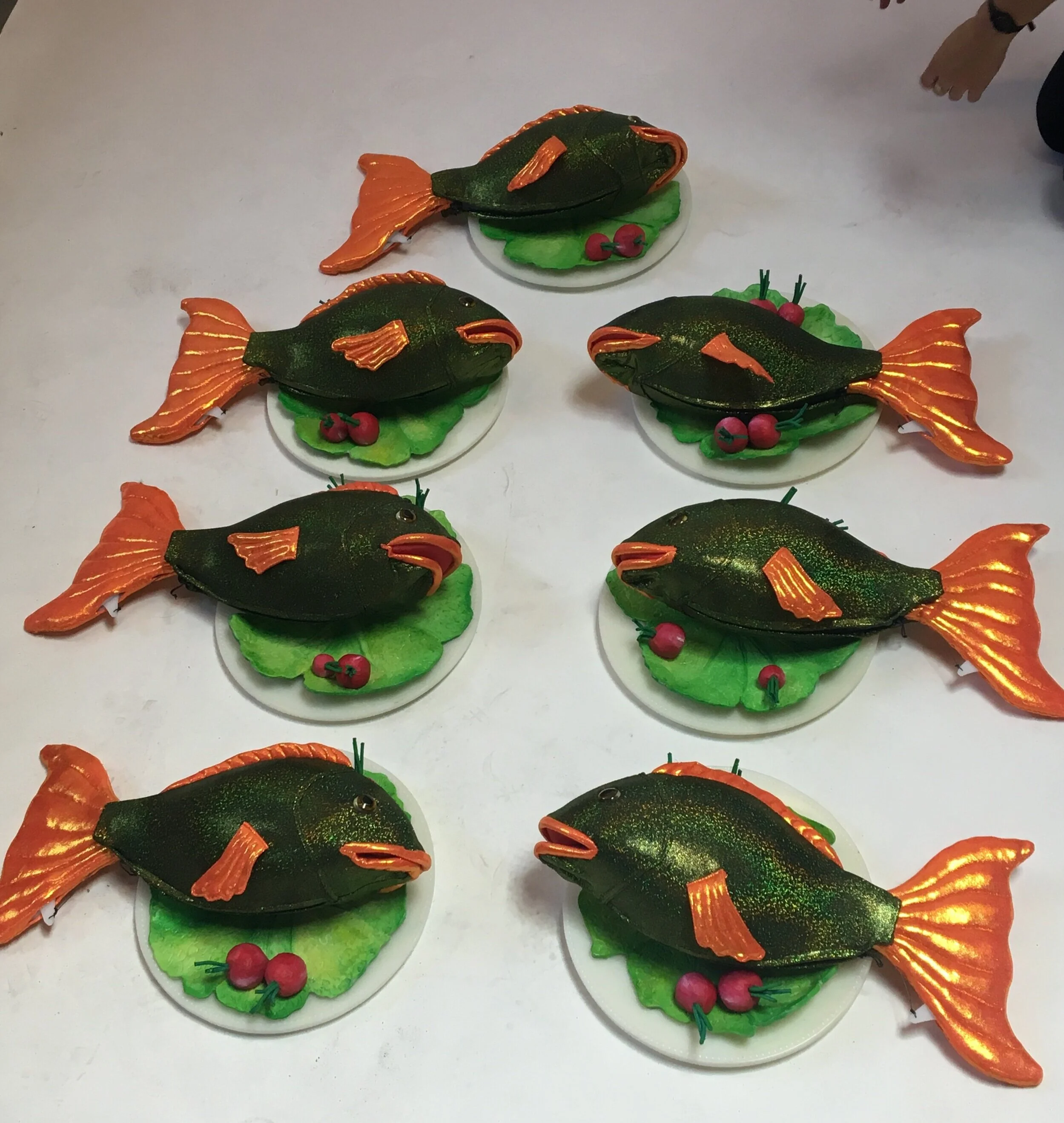 stretch fabric skin, with quilting, zippers and trigger fitting