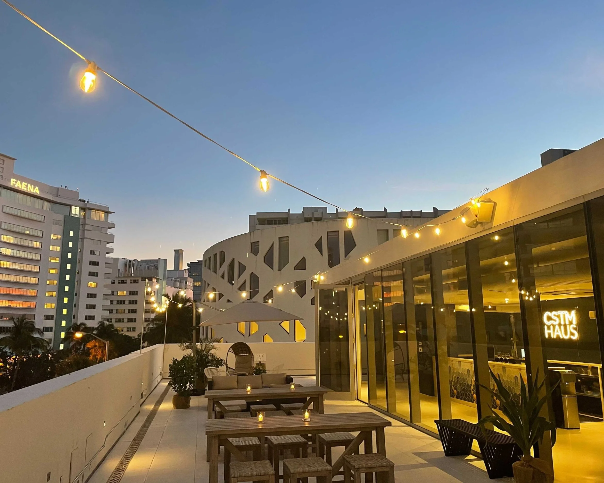 CSTM HAUS at Faena Bazaar, Miami Beach - bar/reception desk
