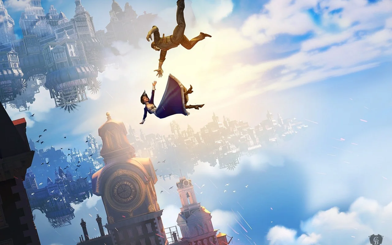 bioshock_infinite_falling_booker_dewitt_elizabeth_comstock_1280x800_56788.jpg