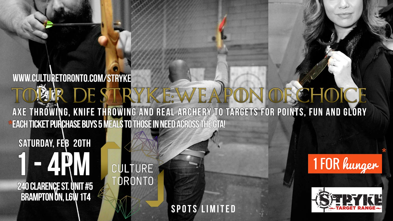 [Feb 20, 1-4pm] Tour De Stryke: Weapon of Choice 