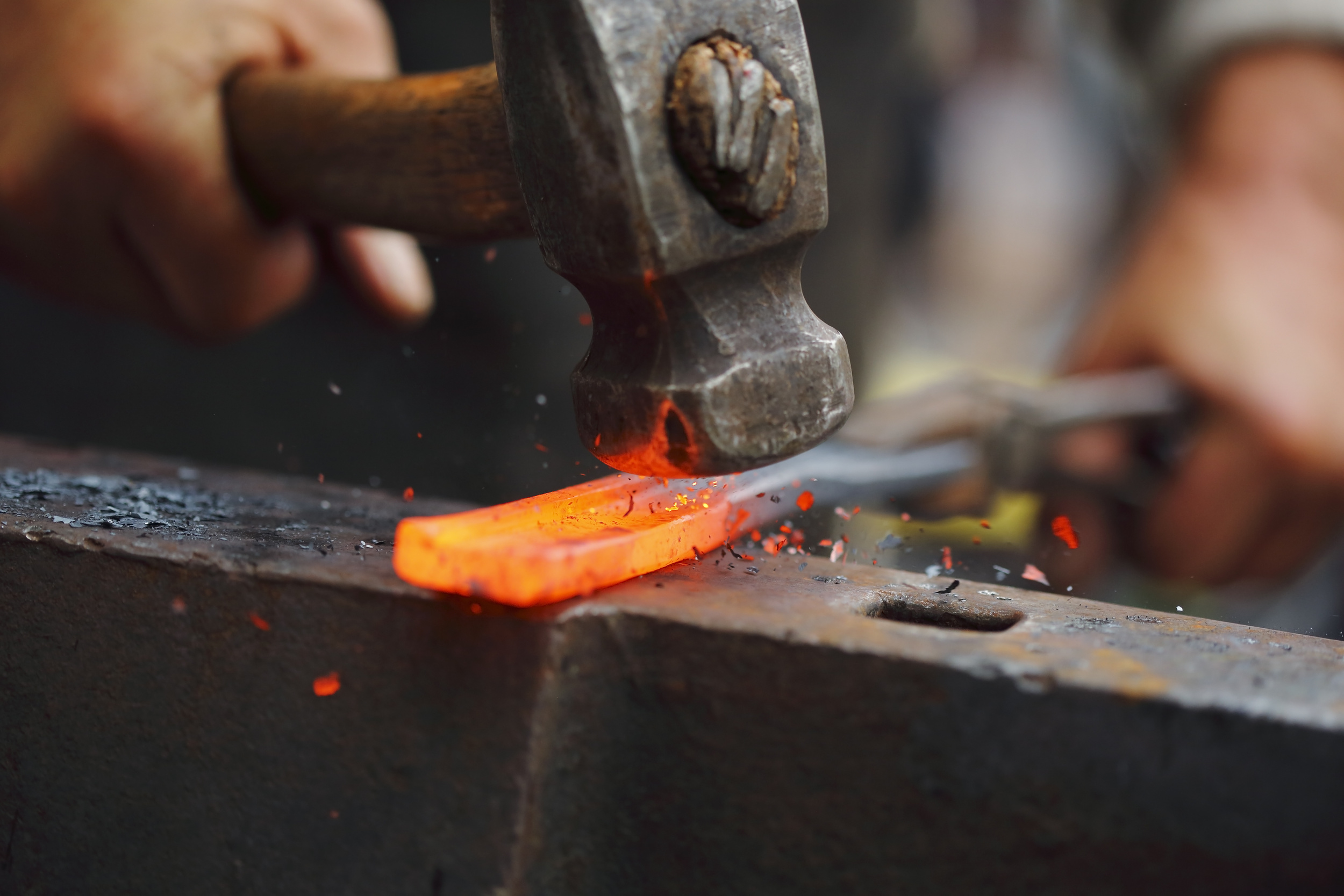 There will be hammering of hot metal!