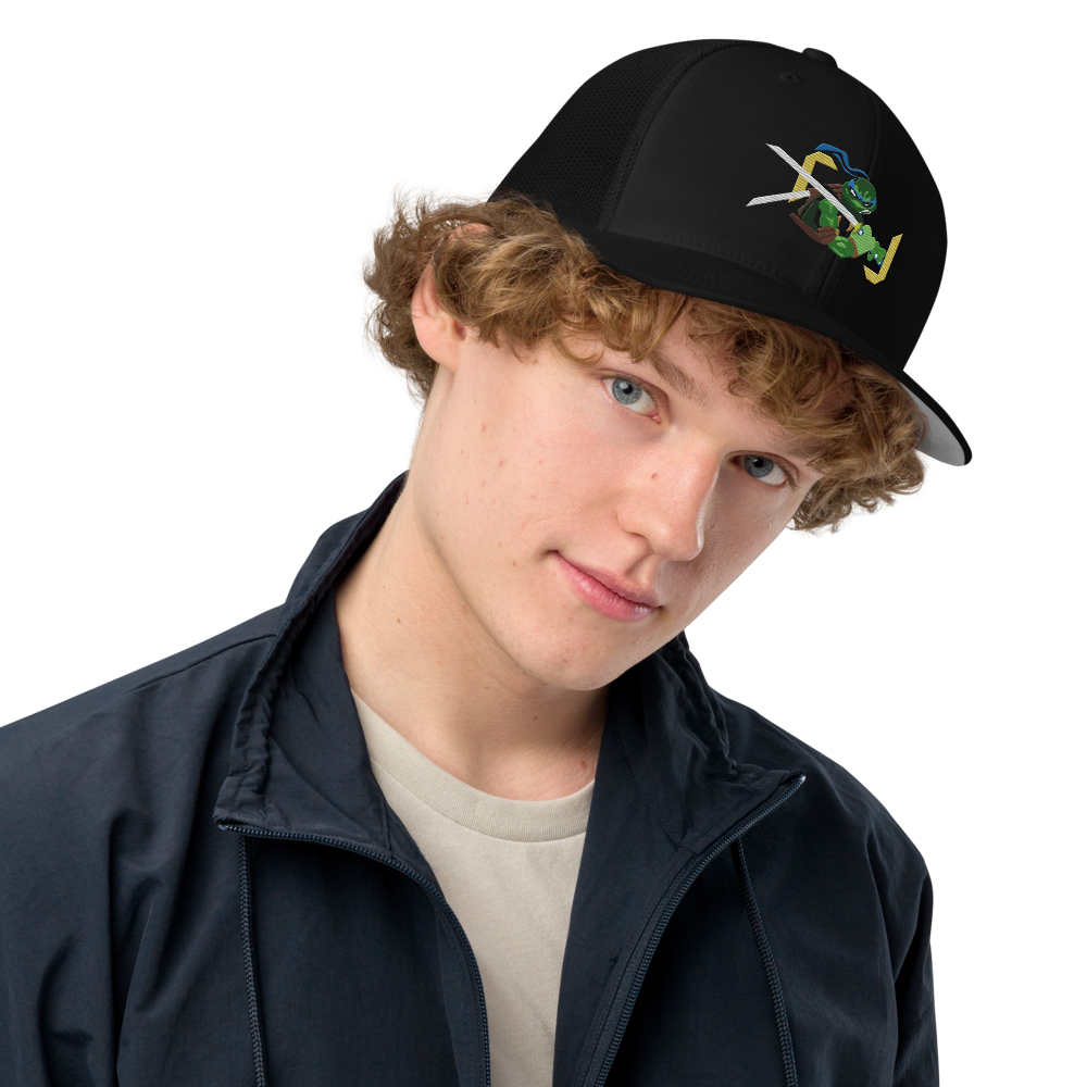 Teenage Mutant Ninja Turtles Inspired Leo Flexfit or Foam Snapback