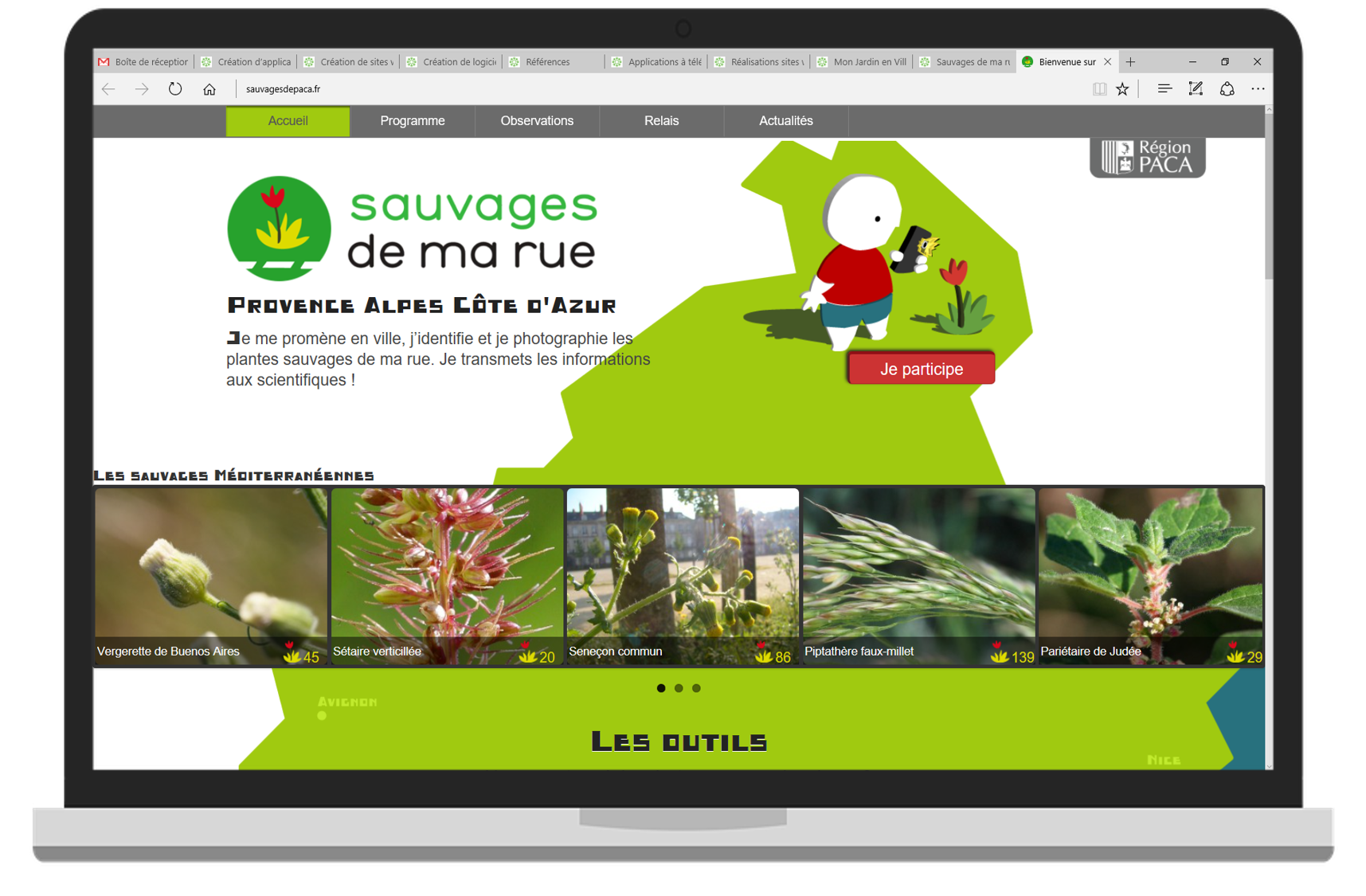 Sauvages de ma rue PACA : le site web des plantes urbaines