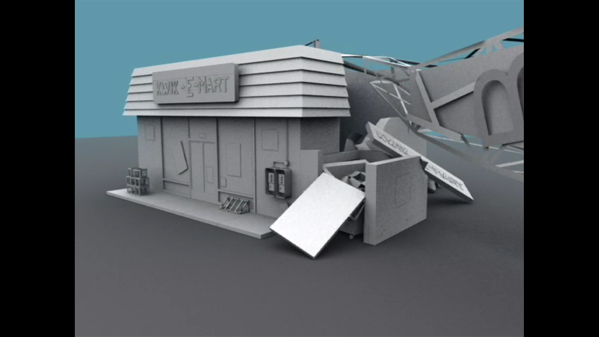 Quickie Mart simulation from The Simpson Ride , Universal Studios