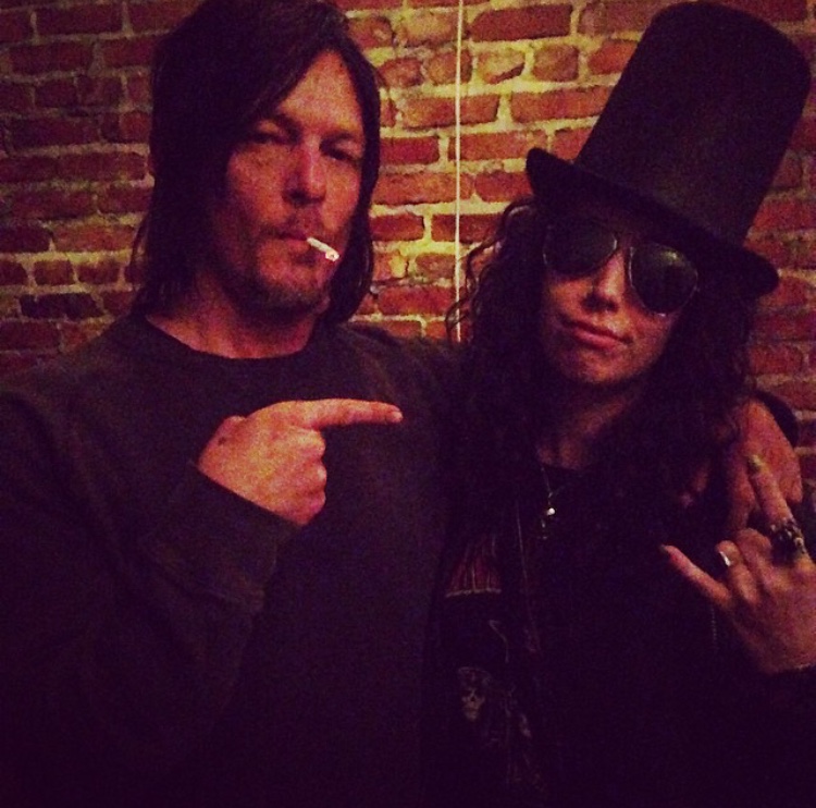 Normal Reedus loved Alaina's Slash costume- so much that HE insisted on taking a picture with her! 
