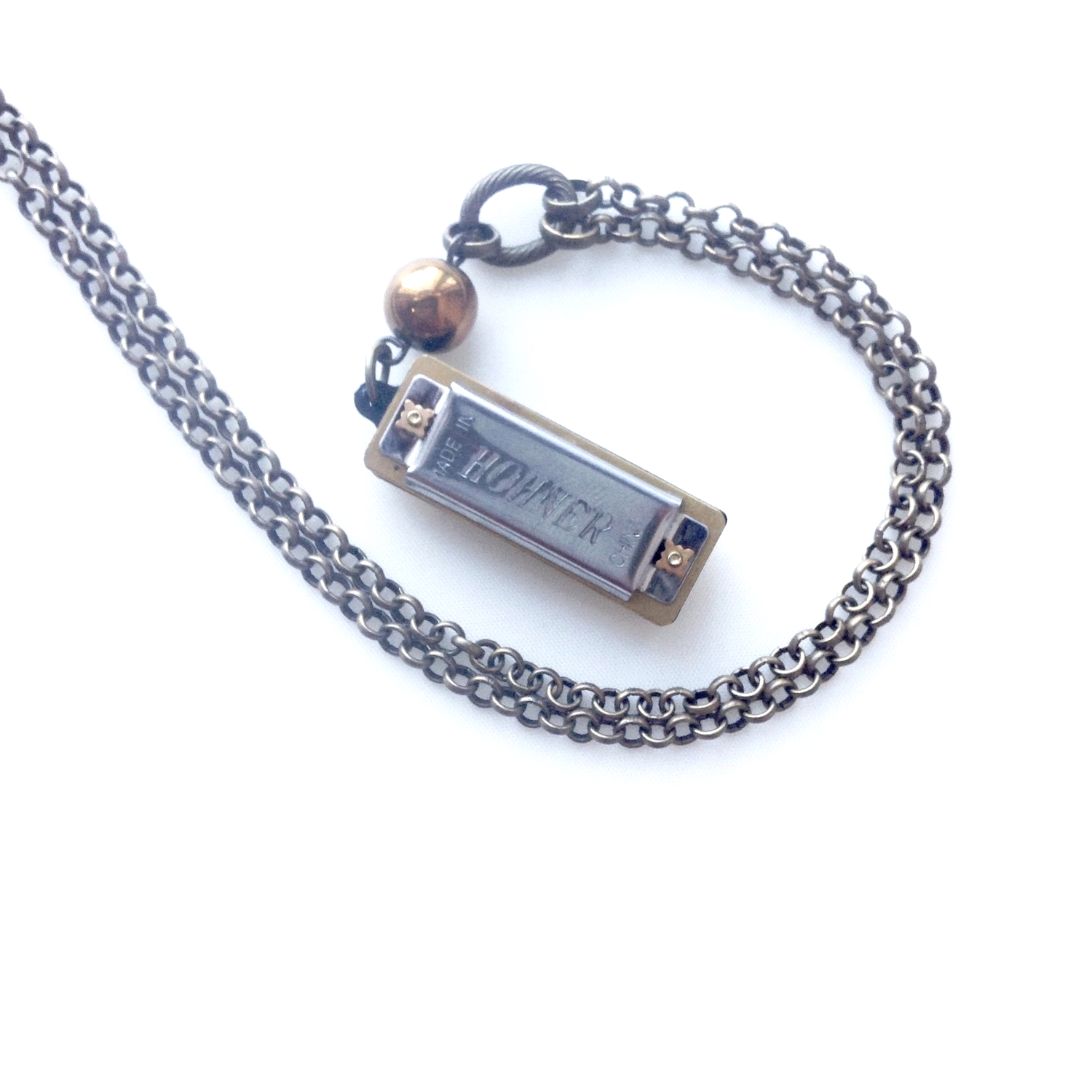 Available with a Gold, Brass, or Black chain- specify at checkout!
