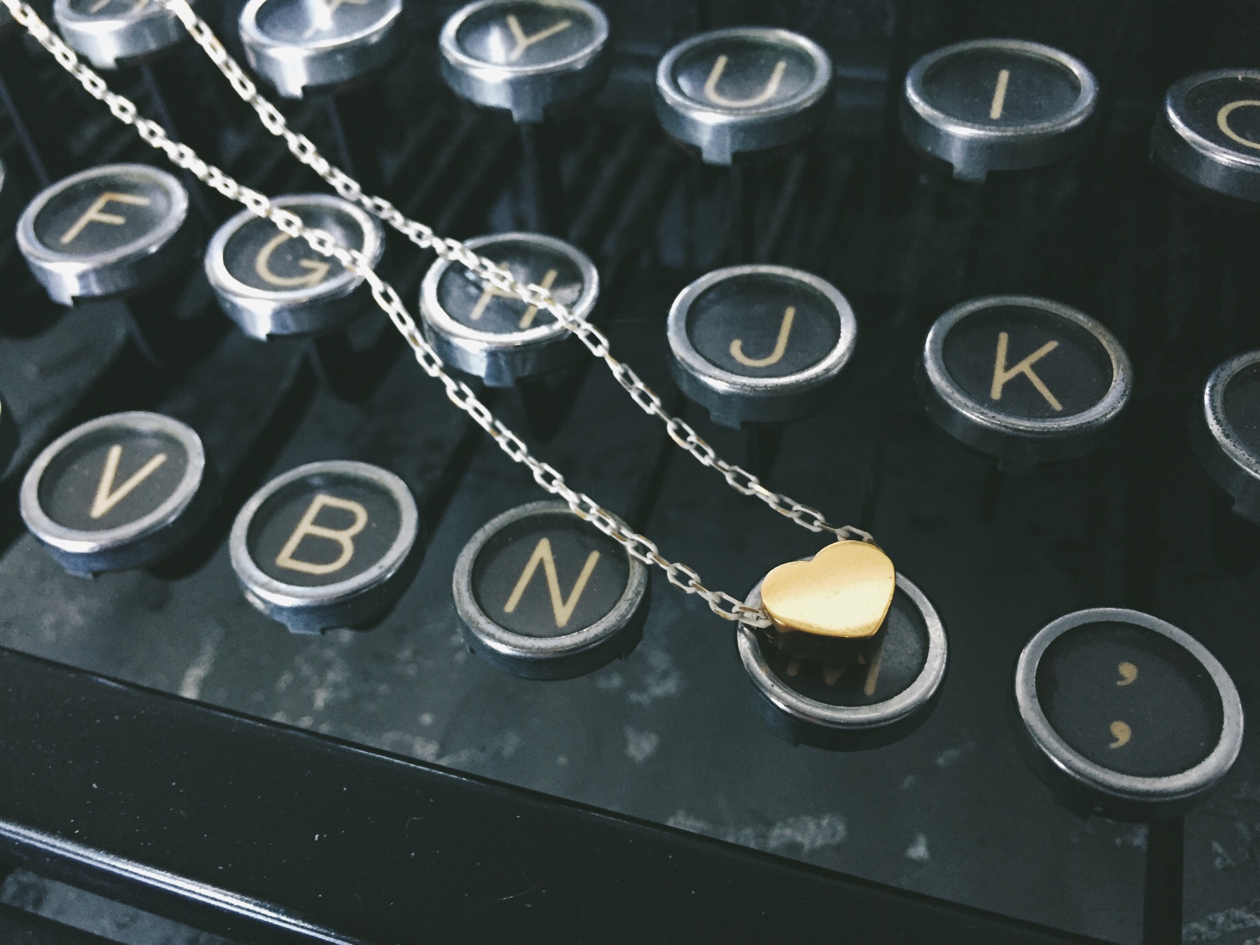 Our cute tiny heart necklace!
