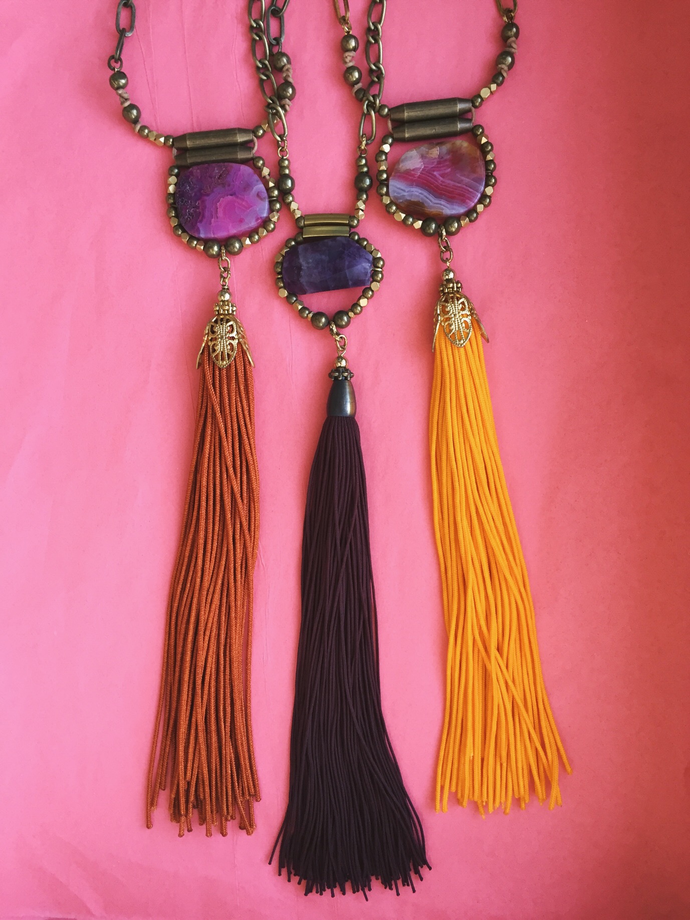 These stones really pair well with our tassels, don't you think?