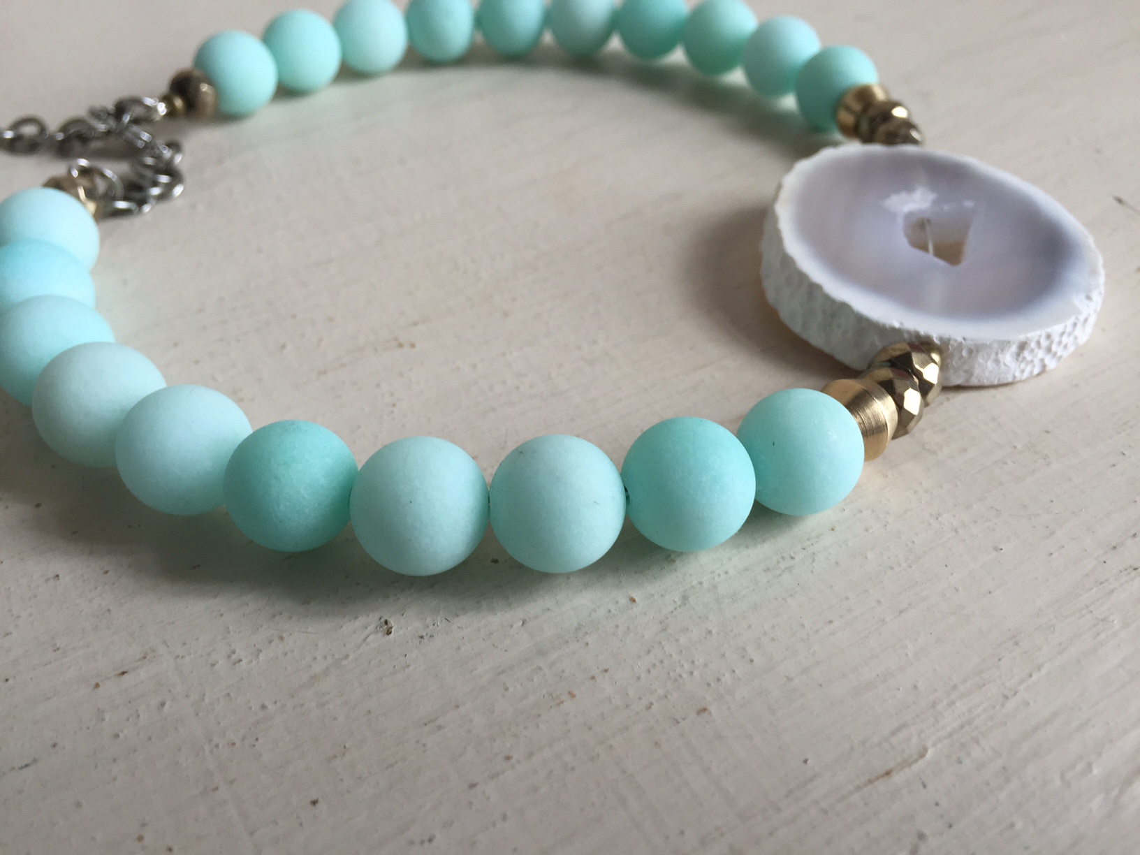 We are soooo in love with the beads on this choker! That color just screams spring!