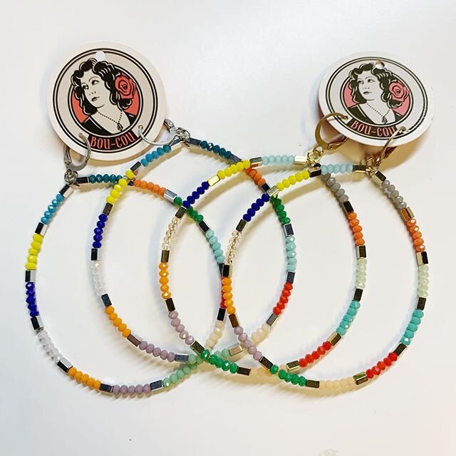 Our Rainbow hoops are perfect for everyday! They match with everything, especially all your other rainbow colors for pride! Happy Pride!!