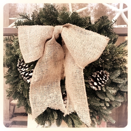 Evergreen w/ Burlap