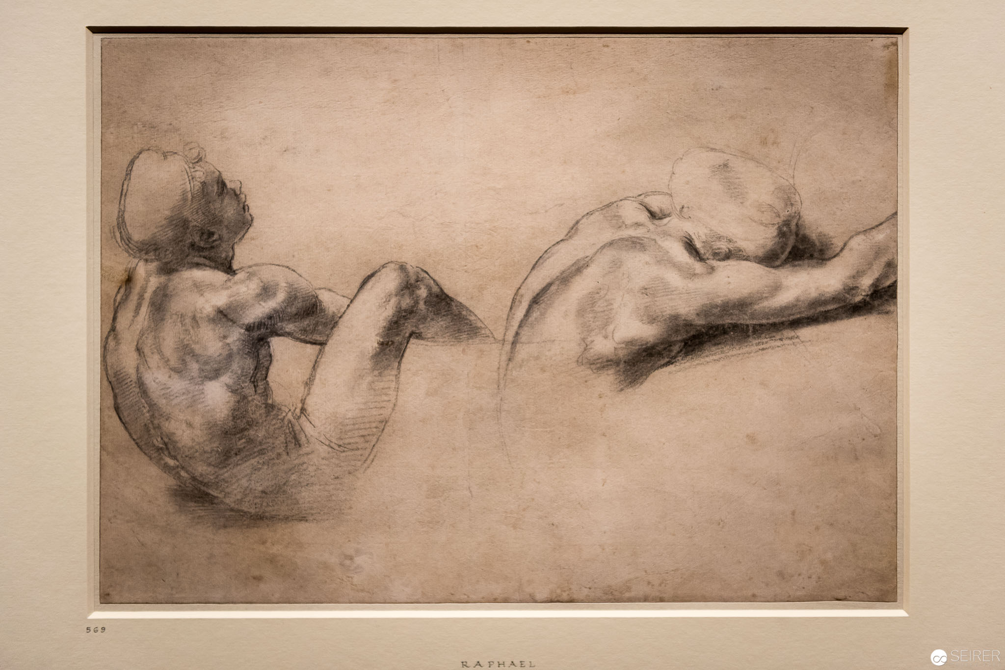 Raffael: Aktstudie zweier sitzenden Jünglinge, Ashmolean Museum Oxford