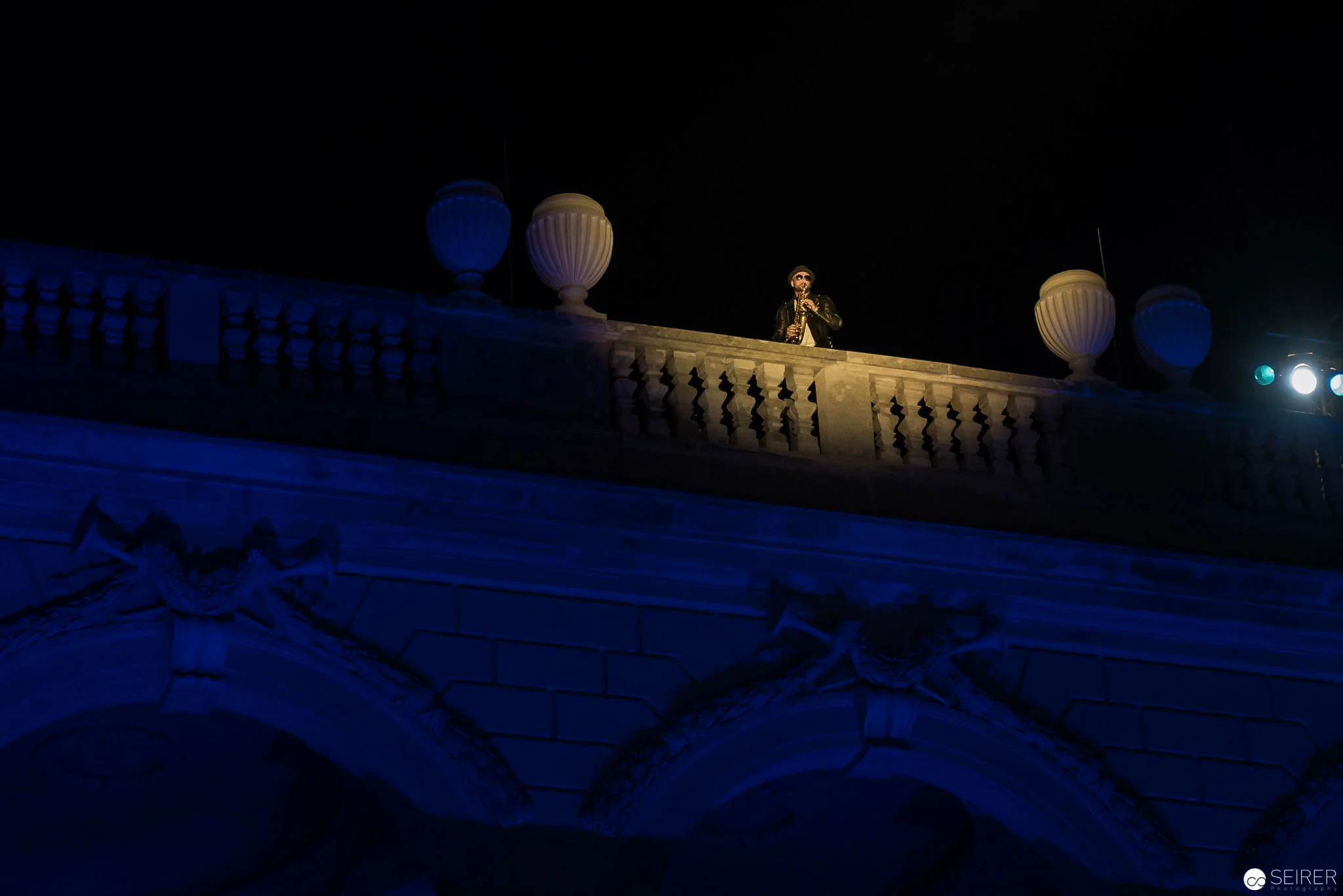Starsaxophonist Max Merseny performte auf der Gloriette