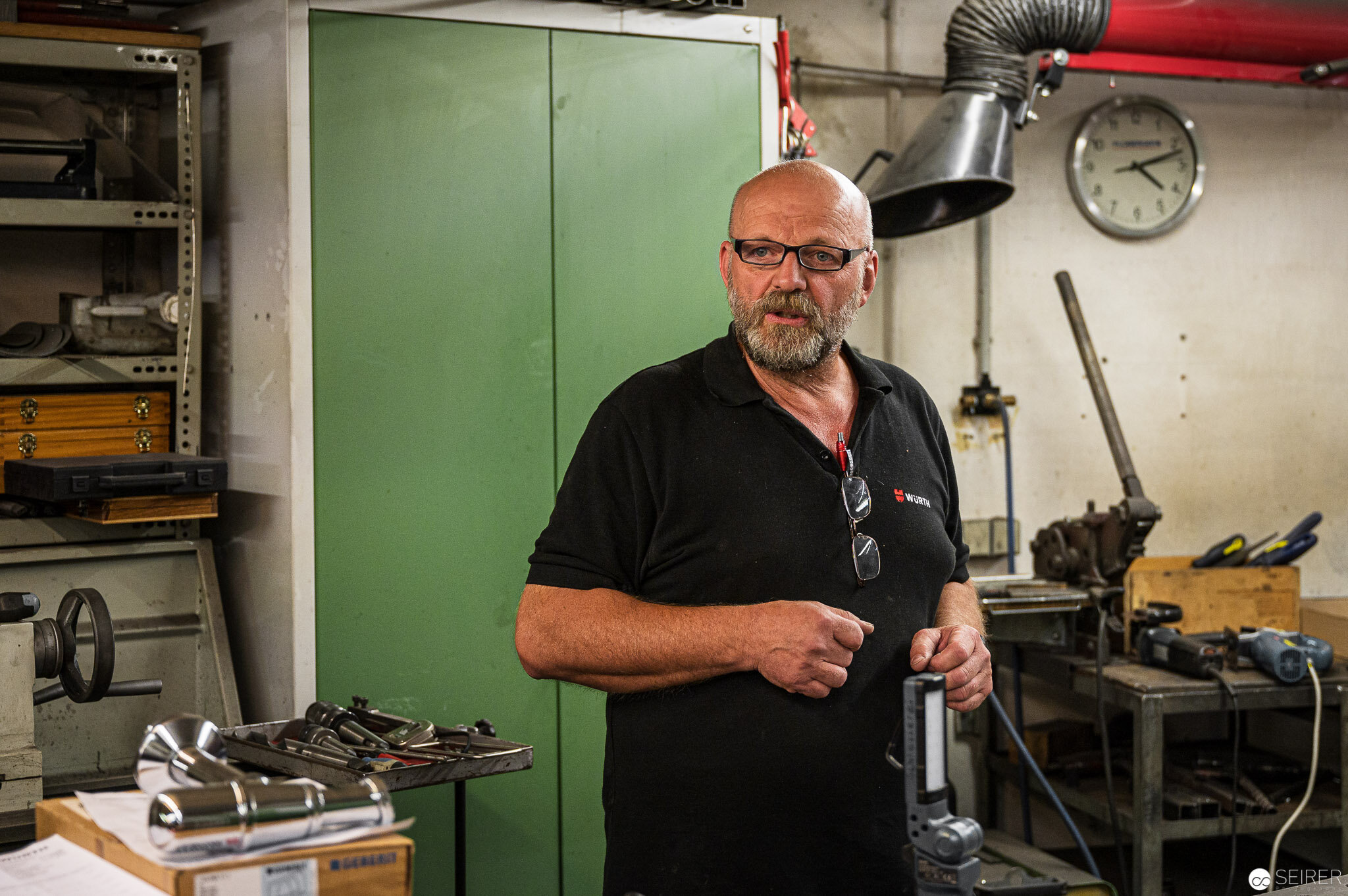 In der Hauseigenen Schlosserei werden viele Arbeiten selbst durchgeführt