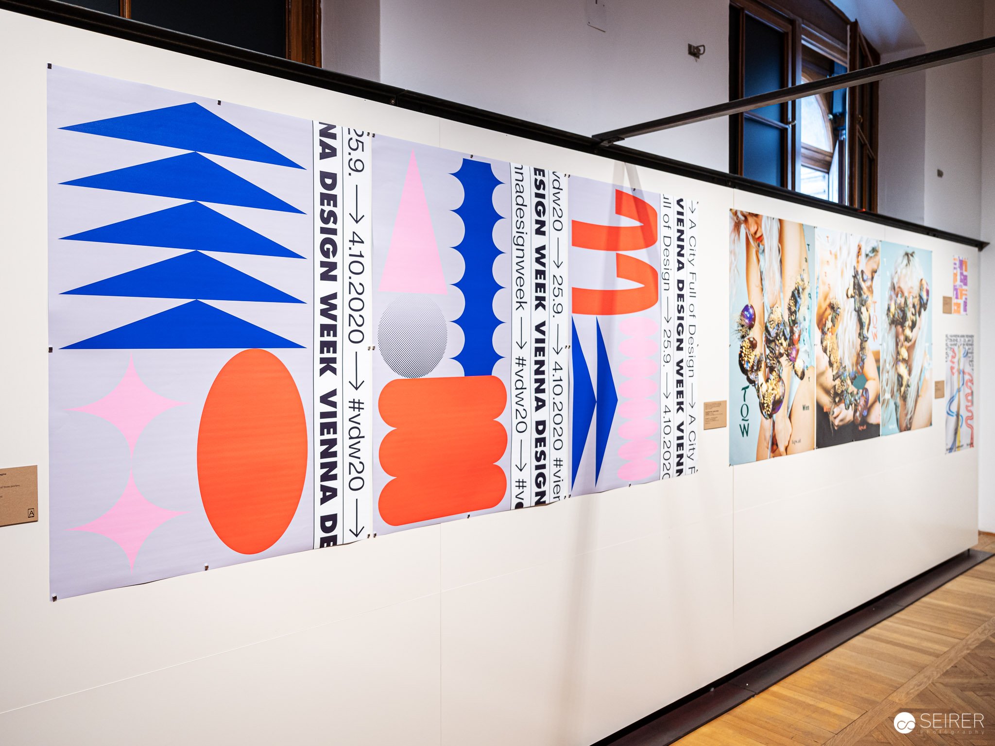 Vienna Design Week 2020, 3 Plakate, Grafik: Christof Nardin, Pascal Magino, 100 Beste Plakate, Mak, Wien, 2021