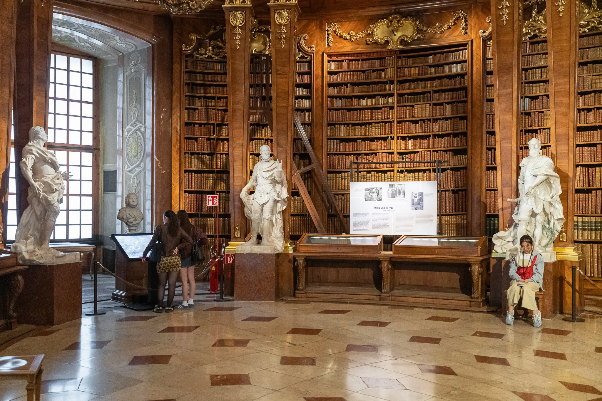 Exhibition view "A Century in Pictures. Austria 1925-2025", Österreichische Nationalbibliothek, Prunksaal