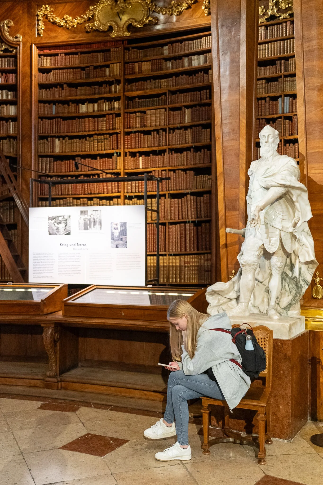 Exhibition view "A Century in Pictures. Austria 1925-2025", Österreichische Nationalbibliothek, Prunksaal