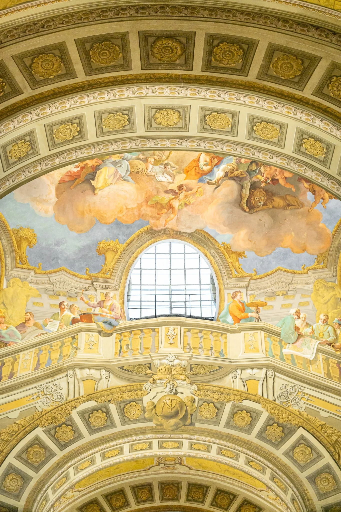 Exhibition view "A Century in Pictures. Austria 1925-2025", Österreichische Nationalbibliothek, Prunksaal