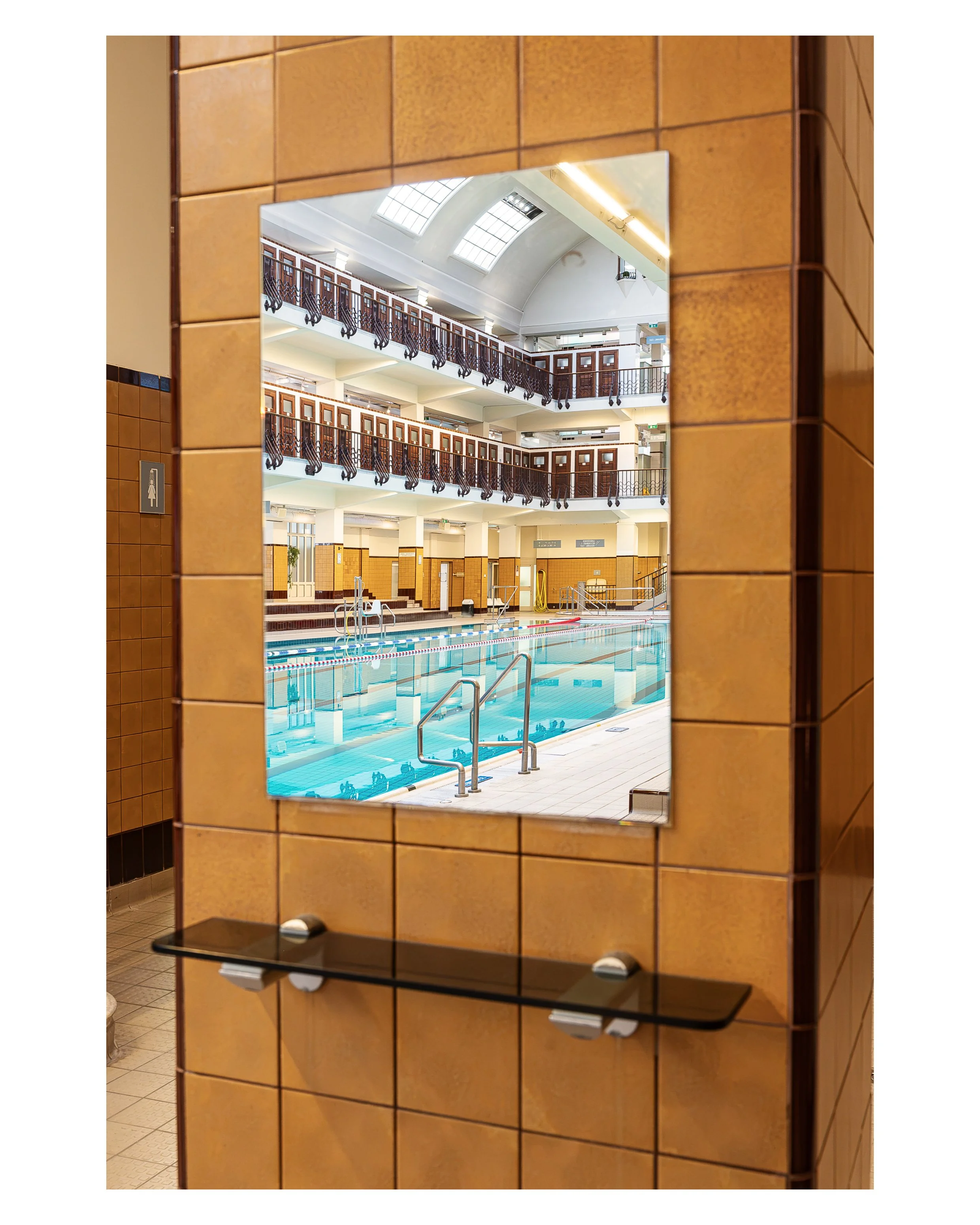 Mirror view, Amalienbad, Vienna, 2026