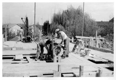 Fotoaufnahme aus dem Jahr 1954