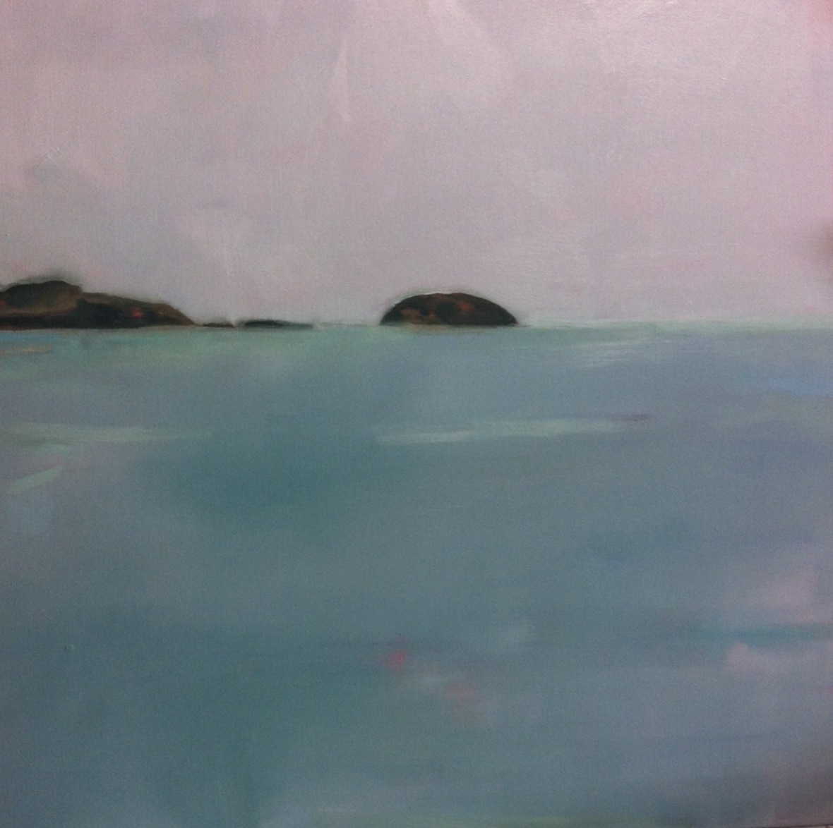 New work ISLAND 2014 oil painting 100 x100 cm AUD $3200