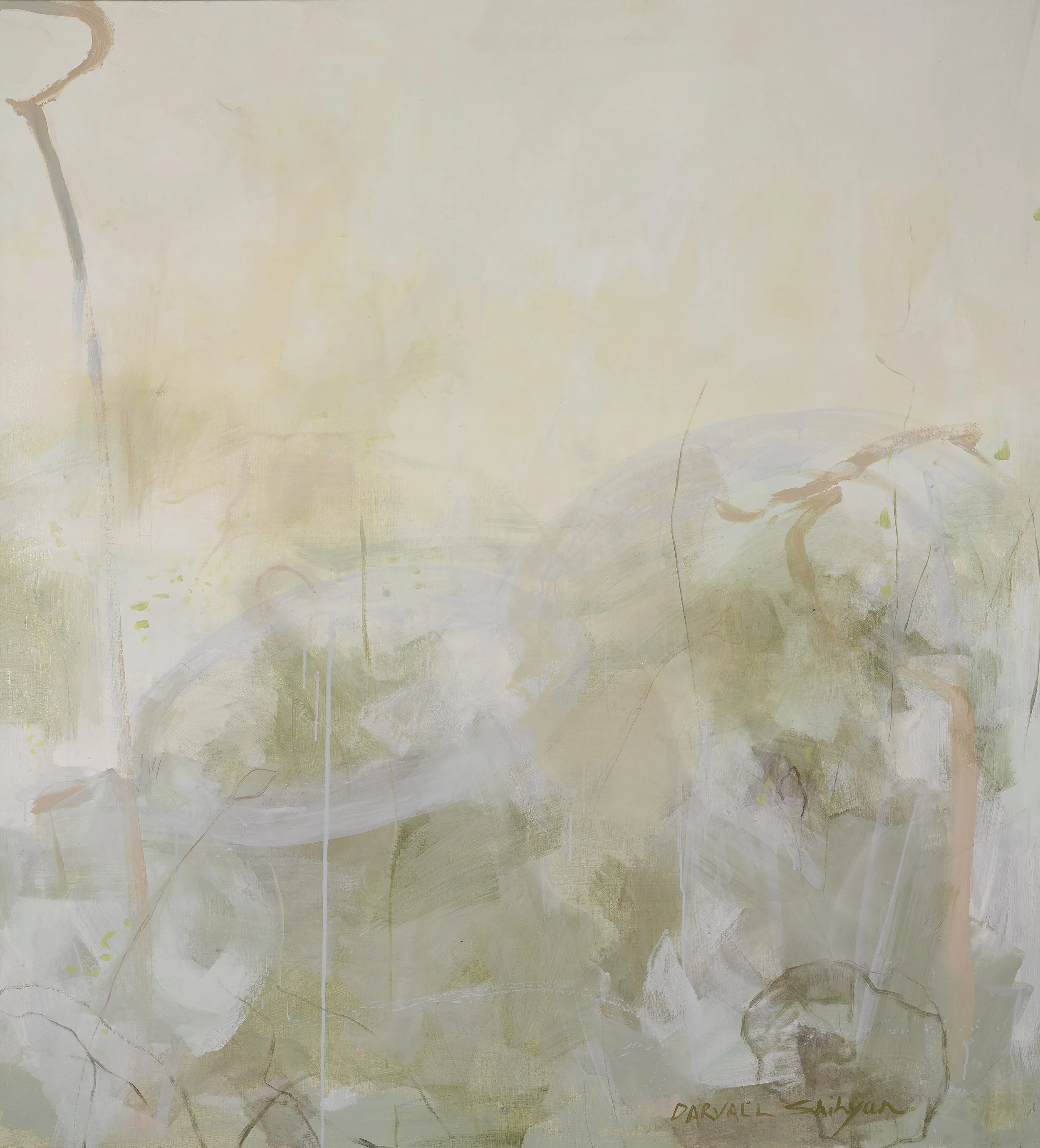 Lotus #1 Jo Darvall and Yeo Shih Yun 2017 155 x 171 cm pigment and acrylic on linen enquiries contact Art Forum