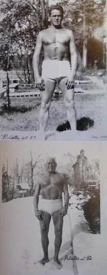 ​Joseph Pilates, age 57 and age 82