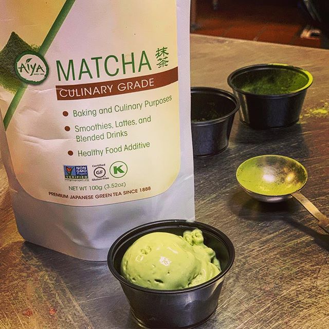 Working with a new wholesale client on our first no sugar nitro frozen dessert. #matcha #greentea “ice cream” made with coconut cream, almond milk, honey, dates and lemon. It’s buttery smooth and creamy when frozen with liquid nitrogen. No dairy/No sugar
#liquidnitrogen #vegan #dessert #foodtruck