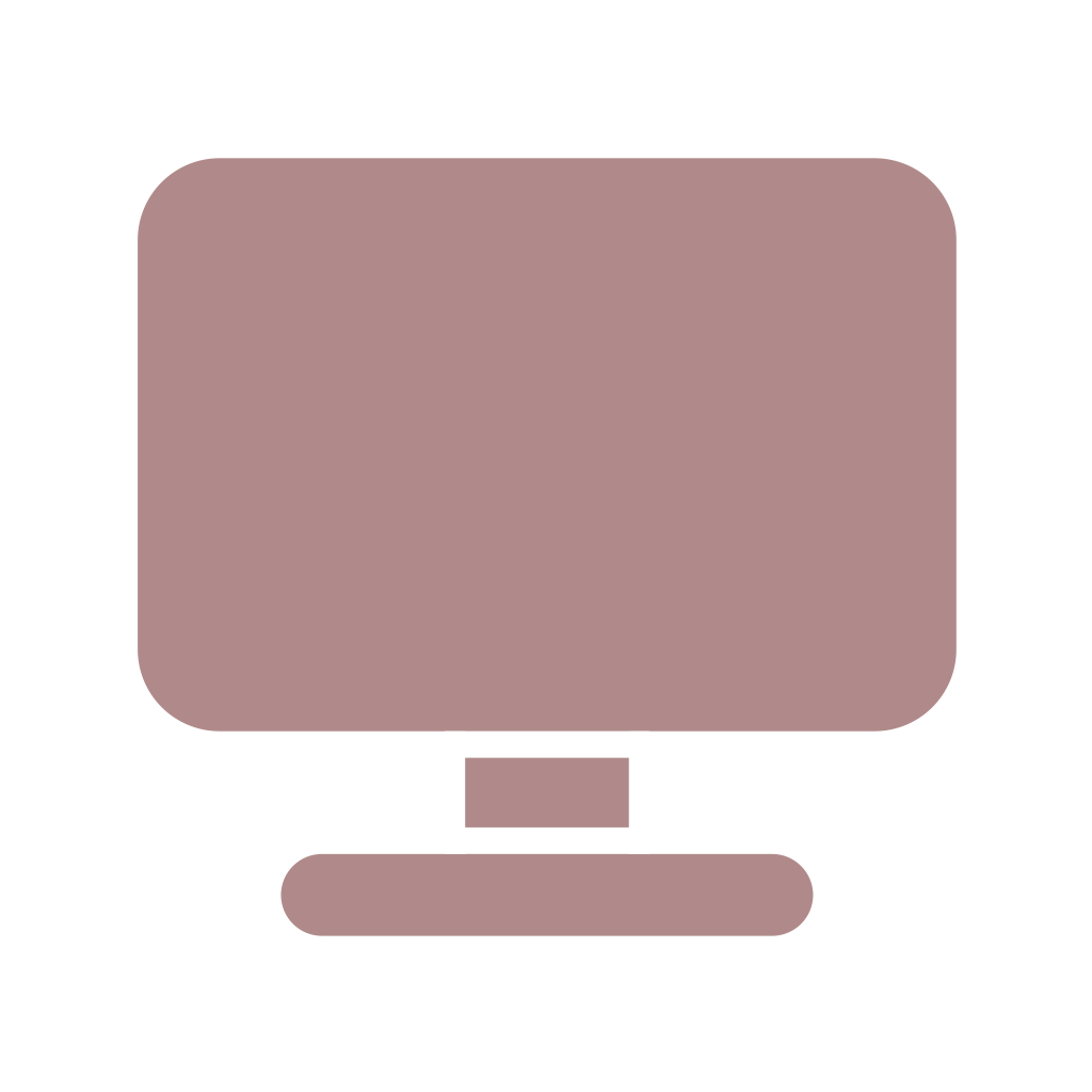 image of a mauve computer monitor