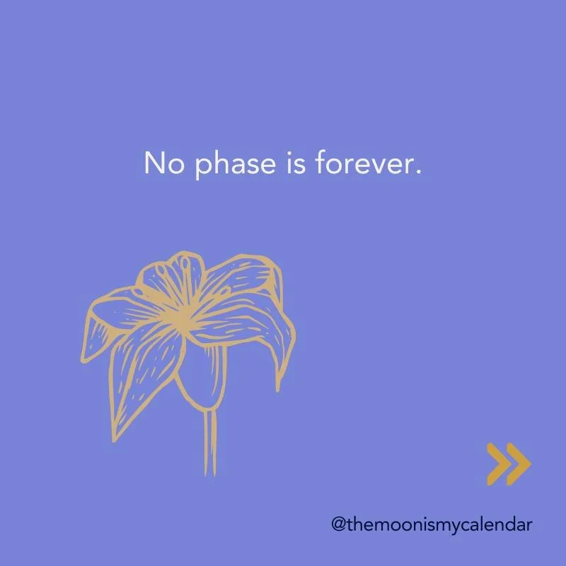 THE MOON IS MY CALENDAR