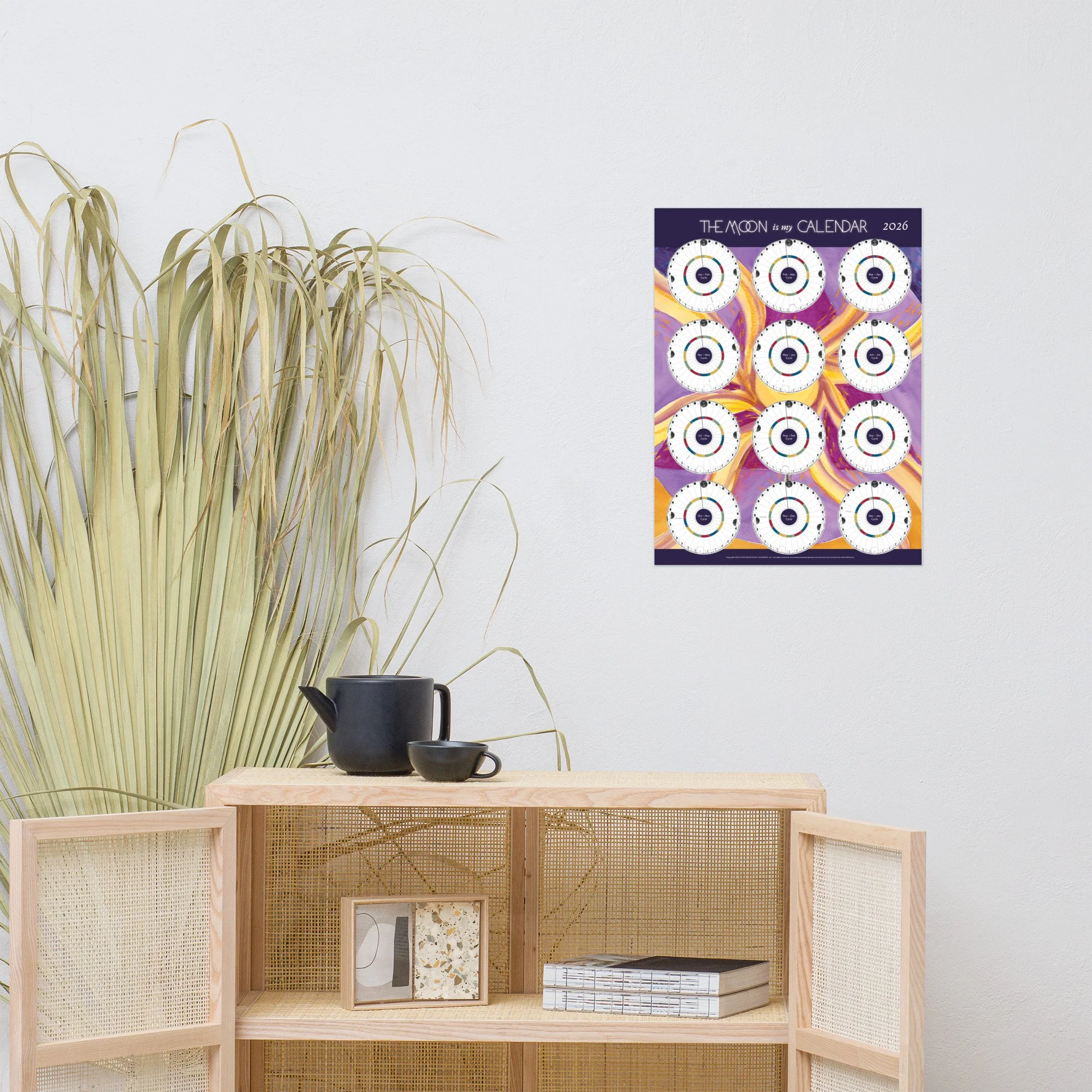 2026 At-A-Glance Moon Cycle Poster — THE MOON IS MY CALENDAR