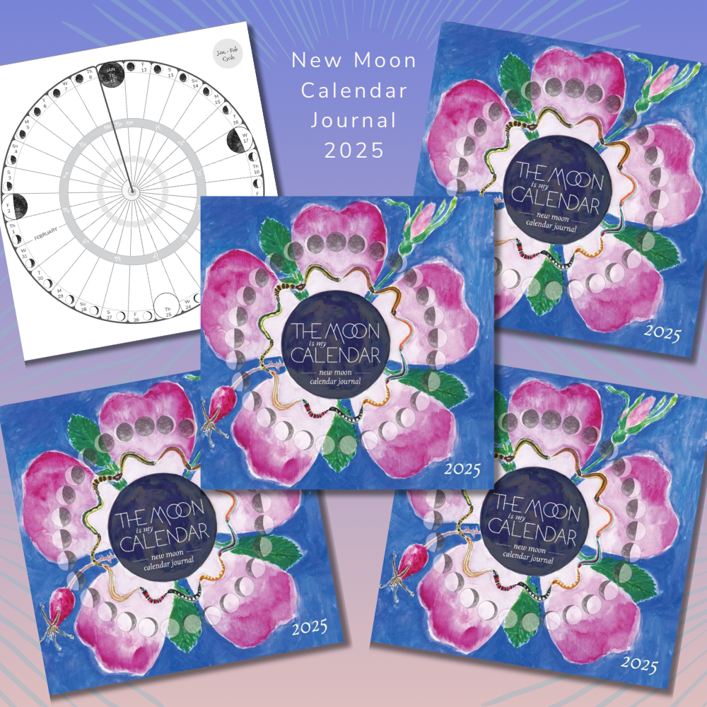circular-new-moon-calendar-journal-lunar-diary-the-moon-is-my-calendar