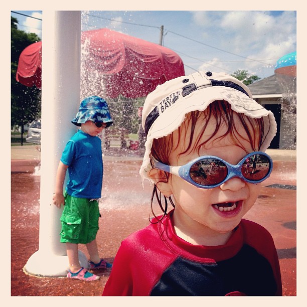 Spray park - CHECK!