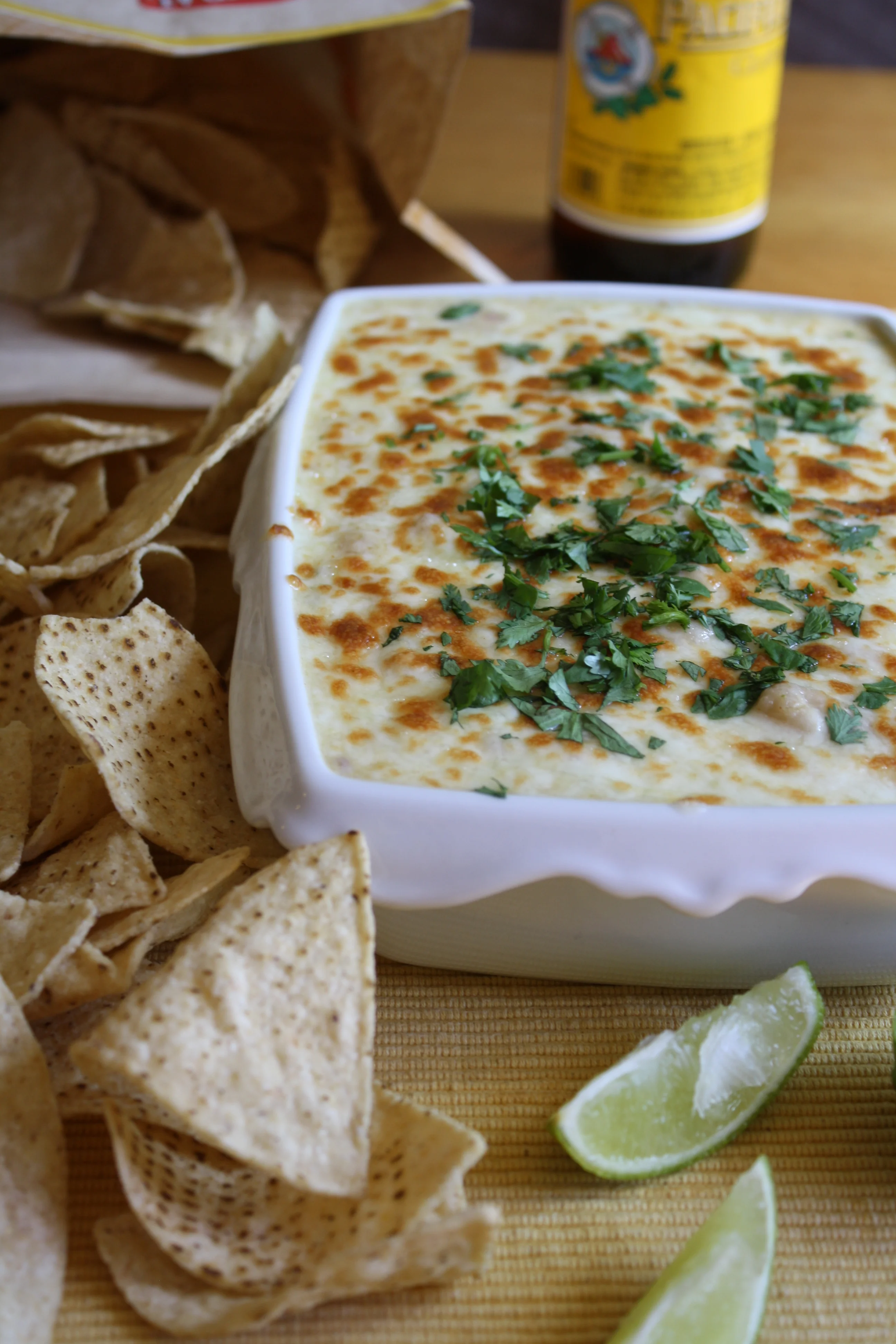 Baked White Chicken Enchilada Dip