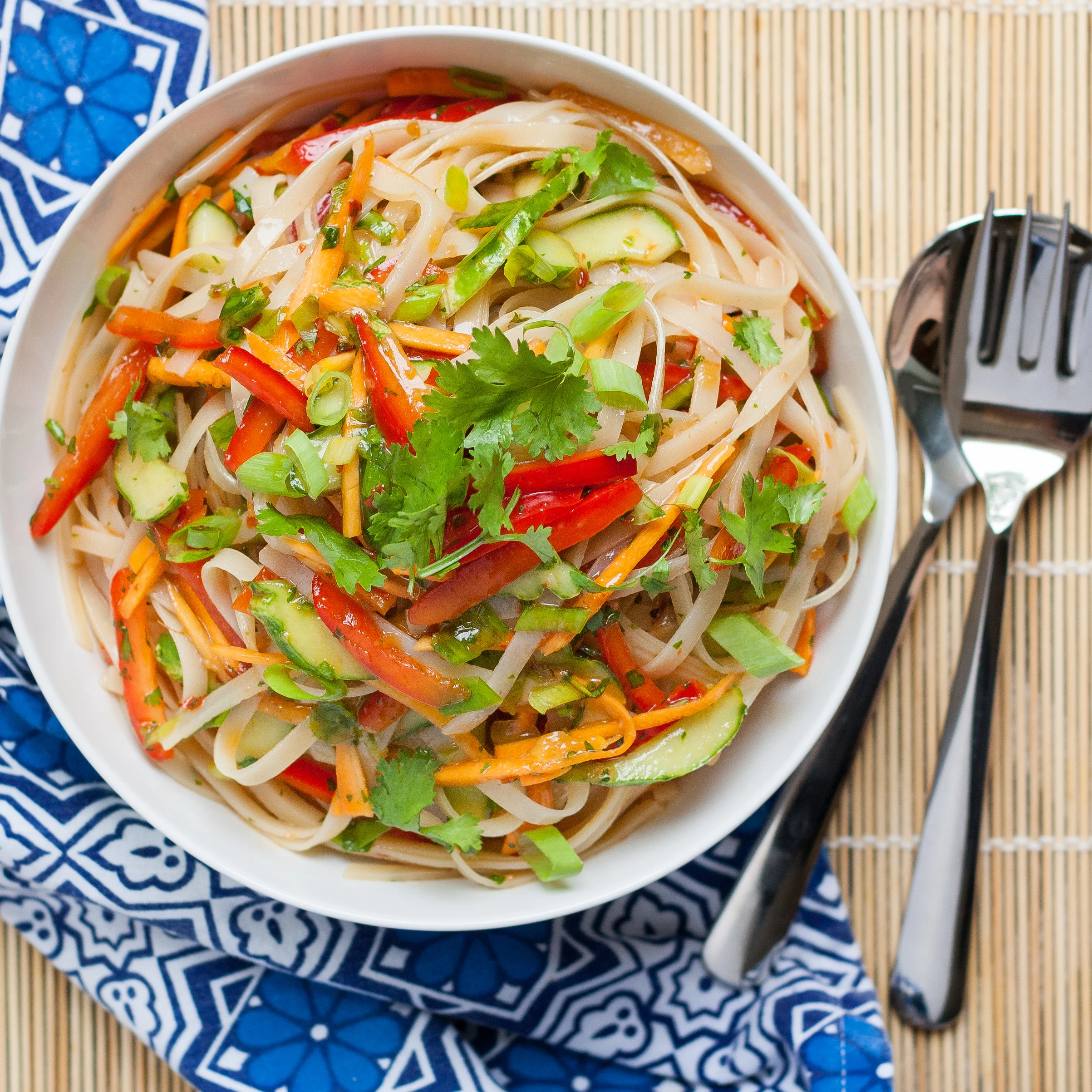 Sesame Rice Noodle Salad