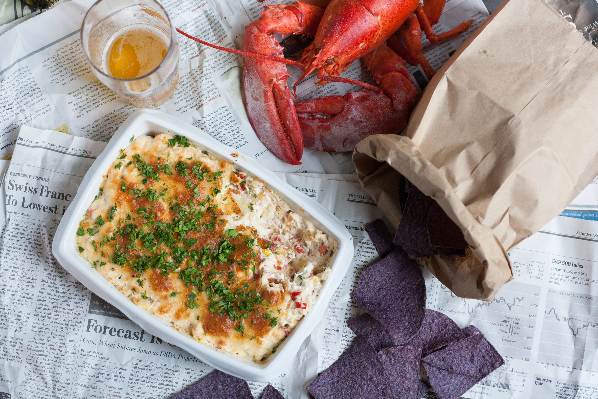 Hot Lobster & Corn Dip 