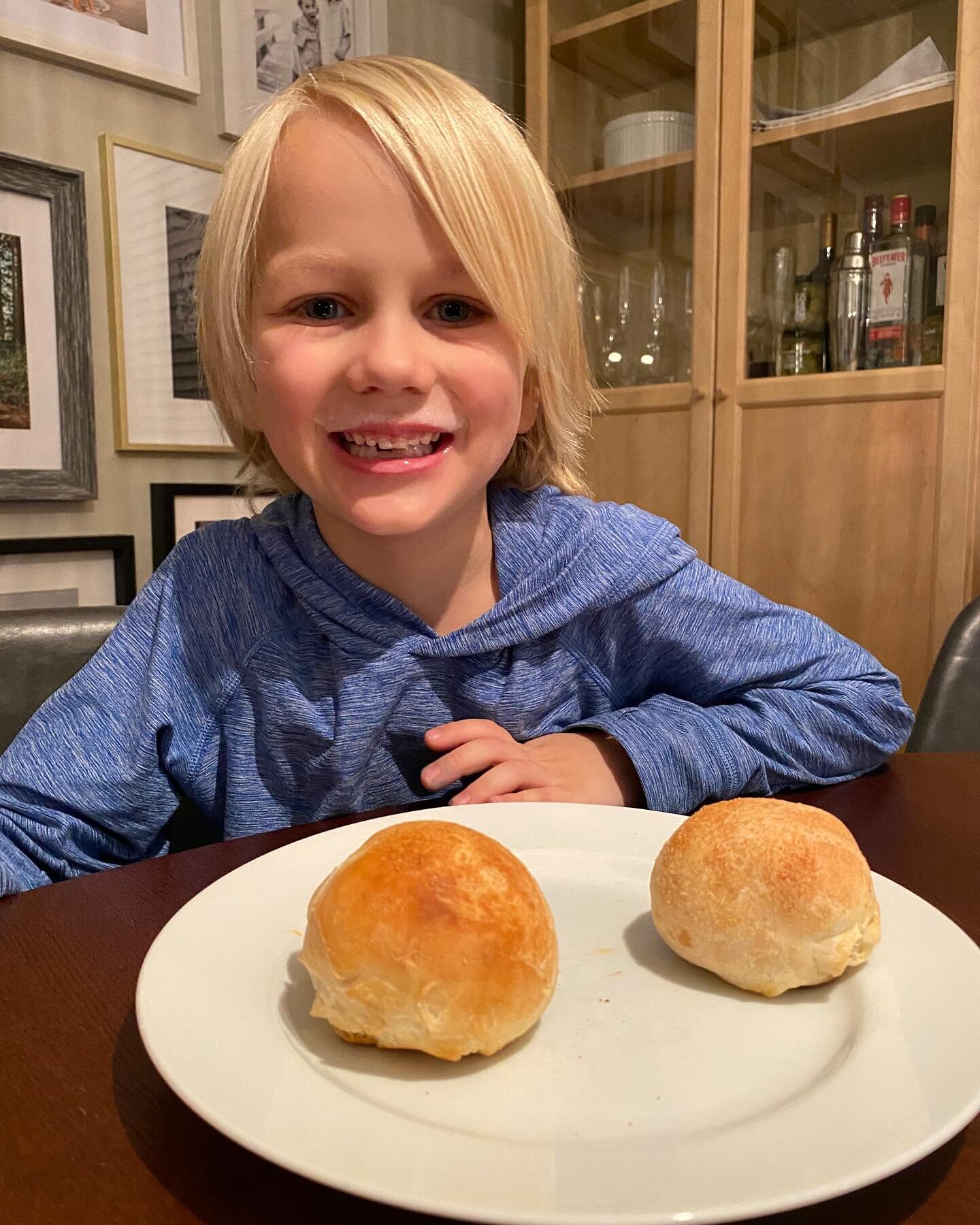 Finally made &ldquo;pepperoni buns,&rdquo; his own creation! ❤️🧑&zwj;🍳🍕 #pizzarecipe #kidfoodideas #cookingwithkids