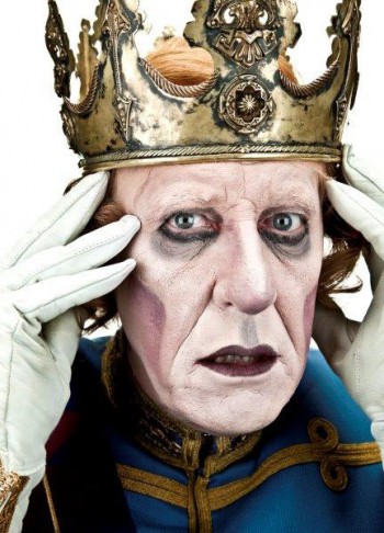Geoffrey Rush as King Berenger in  Exit the King , 2009.  Photograph by Hugh Hartshorne.
