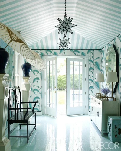 Making a first impression at the entrance. Picture: Elle Decor