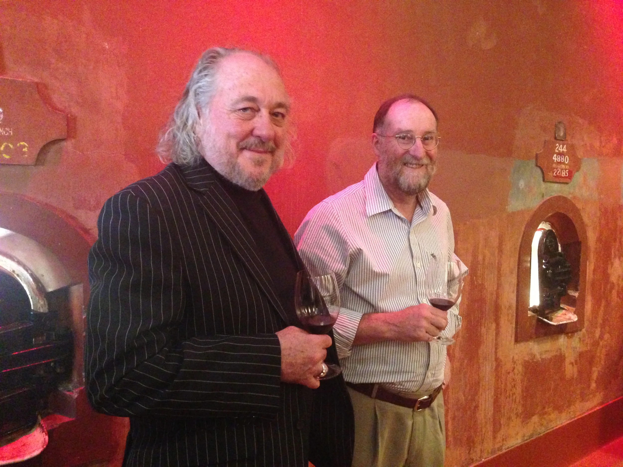 Whitey and Milt at the book launch.