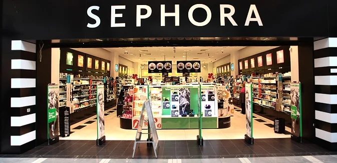 Typical looking Sephora store overseas.